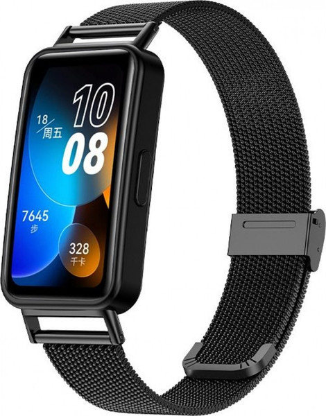 Изображение товара Ремешок для умных часов Rumi Mesh для Huawei Band 8/Band 9 (черный)