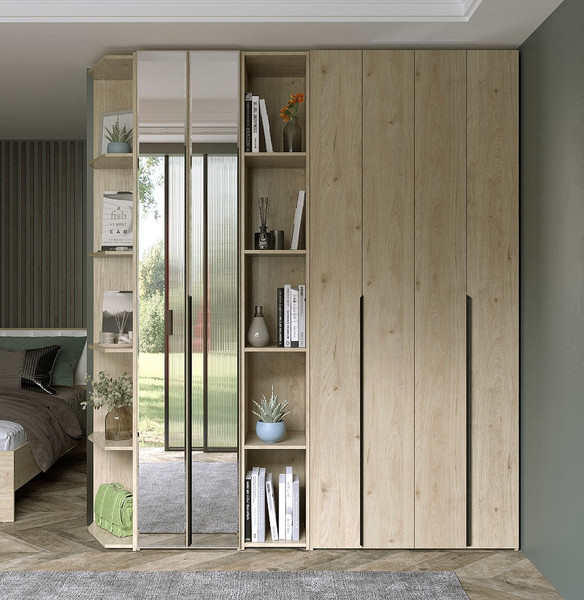 Изображение товара Шкаф-гармошка Евва Лайн ЛН-2D.450.01(0Z/0Z) (гикори кингстон)