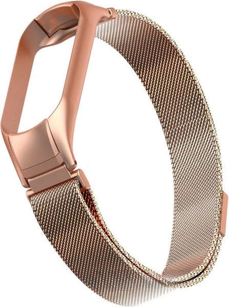 Изображение товара Ремешок для фитнес-трекера Rumi Milanese Loop для Xiaomi Mi Band 5/6 (красное золото)