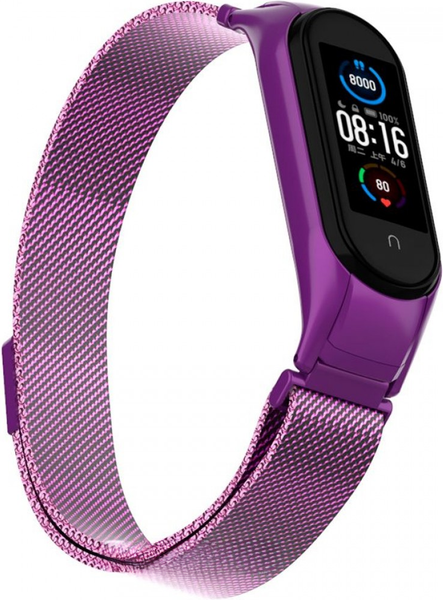 Изображение товара Ремешок для фитнес-трекера Rumi Milanese Loop для Xiaomi Mi Band 5/6 (фиолетовый)