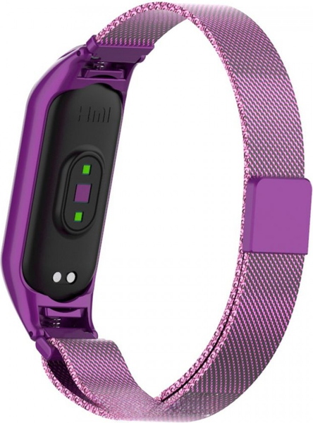 Изображение товара Ремешок для фитнес-трекера Rumi Milanese Loop для Xiaomi Mi Band 5/6 (фиолетовый)