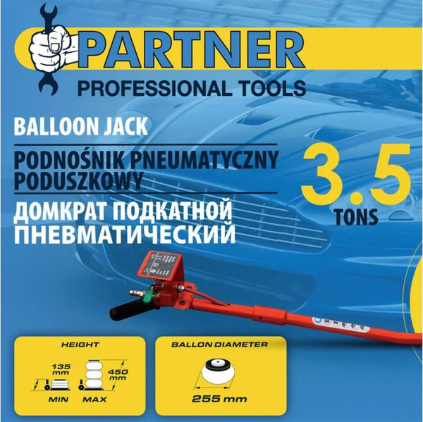 Изображение товара Подкатной домкрат Partner 60 955 / PA-YHQD-3WT-270B (3.5)