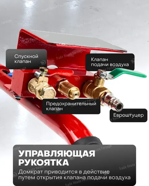 Изображение товара Подкатной домкрат Patron 60 956 / P-YHQD-3WT-270B (3.5)