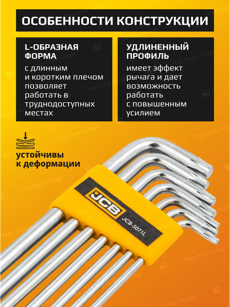 Изображение товара Набор ключей JCB 60 961 / JCB-5071L