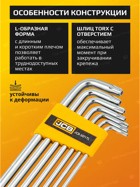 Изображение товара Набор ключей JCB 60 962 / JCB-5071TL