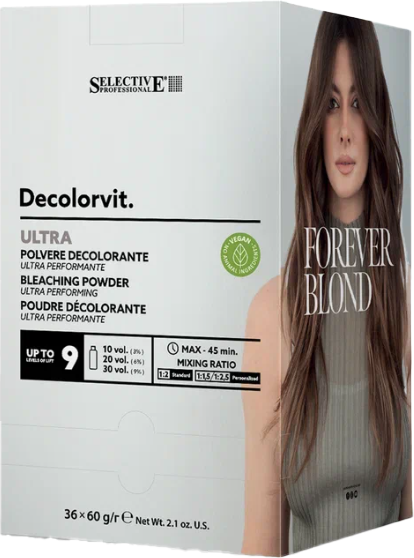 Изображение товара Порошок для осветления волос Selective Professional Decolorvit Ultra экстра эффективный (60г)