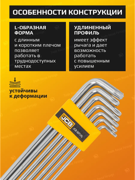 Изображение товара Набор ключей JCB 60 965 / JCB-5071XL
