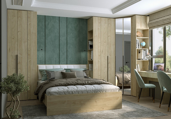 Изображение товара Шкаф-гармошка Евва Лайн ЛН-1D.450.01(0Z) (гикори кингстон)