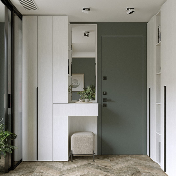 Изображение товара Шкаф-гармошка Евва Лайн ЛН-1D.560.01(2Z) (бодега белый)