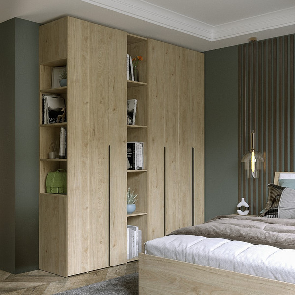 Изображение товара Шкаф-гармошка Евва Лайн ЛН-2D.450.02(0Z/0Z) (гикори кингстон)