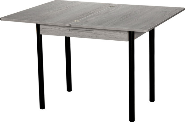 Изображение товара Обеденный стол Древпром М20 ДП1-02-05 90-120x60 (эйприл/черный матовый)