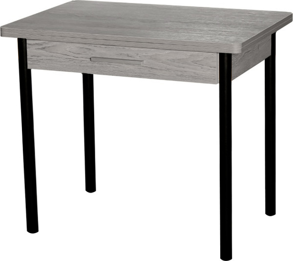 Изображение товара Обеденный стол Древпром М20 ДП1-02-05 90-120x60 (эйприл/черный матовый)