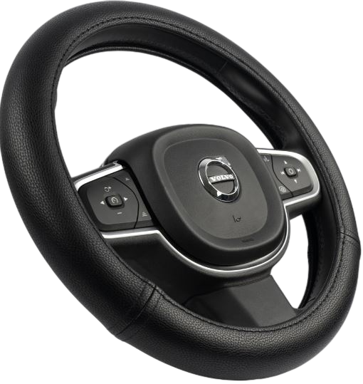 Изображение товара Оплетка на руль Migas 2 шва Гладкая р. 37-39 / 002 (экокожа, черный)