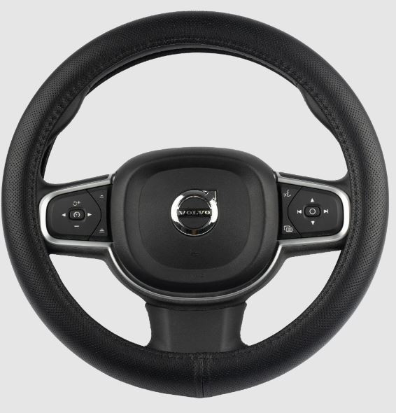 Изображение товара Оплетка на руль Migas 1 шов Перфорация р. 37-39 / 011 (кожа, черный)