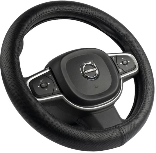 Изображение товара Оплетка на руль Migas 1 шов Перфорация р. 37-39 / 011 (кожа, черный)