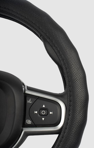 Изображение товара Оплетка на руль Migas 1 шов Перфорация р. 37-39 / 013 (кожа, черный)