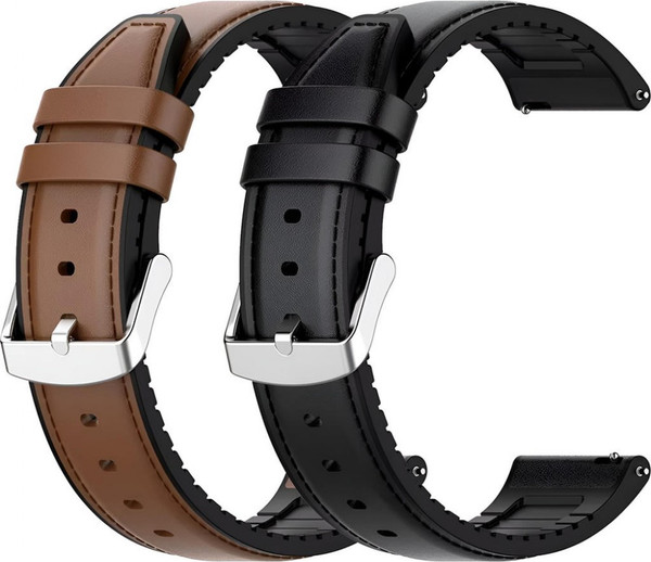 Изображение товара Ремешок для умных часов Rumi Comfort с силиконовой подкладкой 20мм (черный)