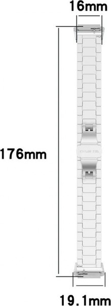 Изображение товара Ремешок для умных часов Rumi Snake для Huawei Band 7 (серебристый)