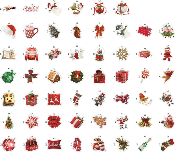 Изображение товара Набор наклеек Nalepking Новогоднее настроение / RSTPA6_0537