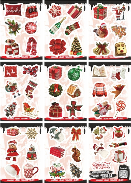 Изображение товара Набор наклеек Nalepking Новогоднее настроение / RSTPA6_0537