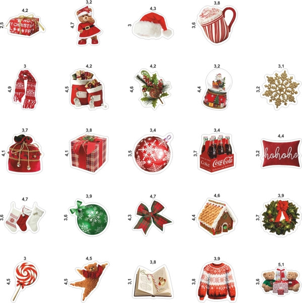 Изображение товара Набор наклеек Nalepking Новогоднее настроение / RSTPA6_05387