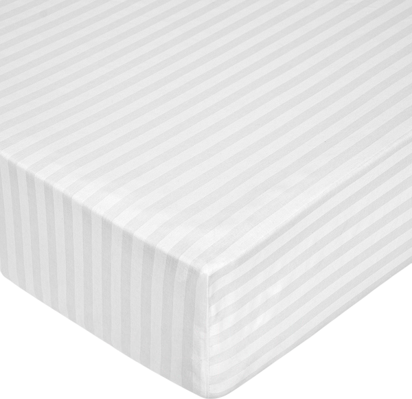 Изображение товара Простыня Kamvol 24СПР12-22-ДЯ на резинке 200x180x25 (страйп-сатин белый)