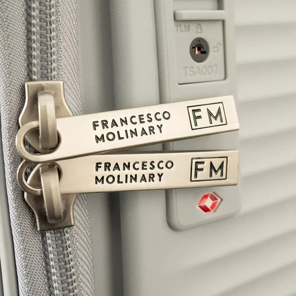 Изображение товара Чемодан на колесах Francesco Molinary 344-012/2-20SLV (серебристый)