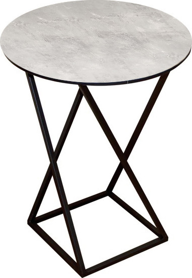 Изображение товара Журнальный столик Древпром М100 ДП1-03-05 48x48x62 (фотопечать бетон)