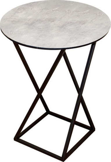 Изображение товара Журнальный столик Древпром М100 ДП1-03-05 48x48x62 (фотопечать бетон)