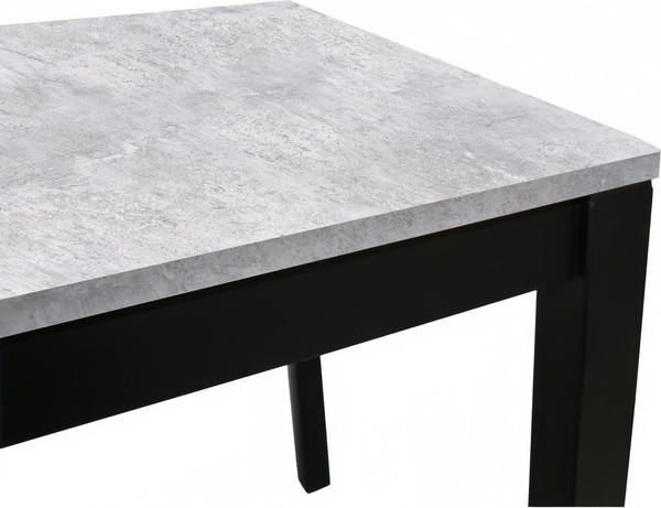 Изображение товара Обеденный стол Древпром М169 Симпл 2 ДП1-03-16 110x68 (бетон метрополитан/черный)