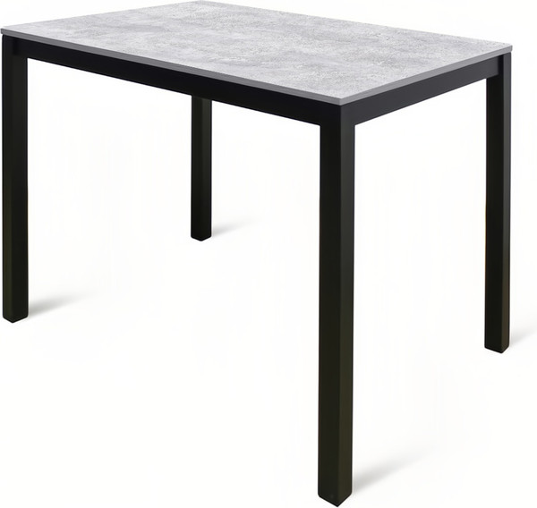 Изображение товара Обеденный стол Древпром М169 Симпл 2 ДП1-03-16 110x68 (бетон метрополитан/черный)