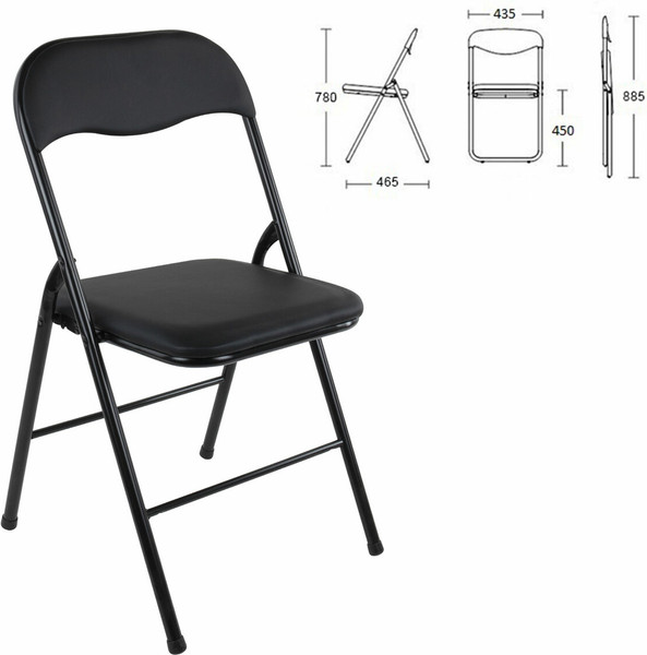 Изображение товара Стул складной Brabix CF-007 / 533024 (черный)
