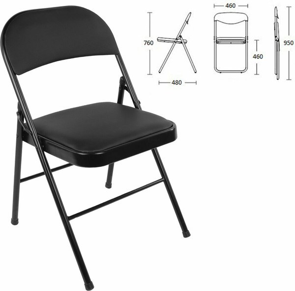 Изображение товара Стул складной Brabix CF-003 / 533026 (черный)