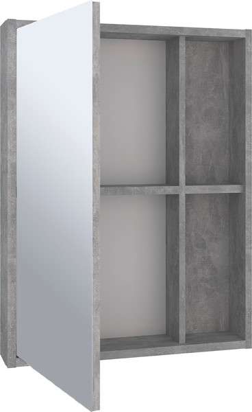 Изображение товара Шкаф с зеркалом для ванной Runo Эко 52 (серый бетон)