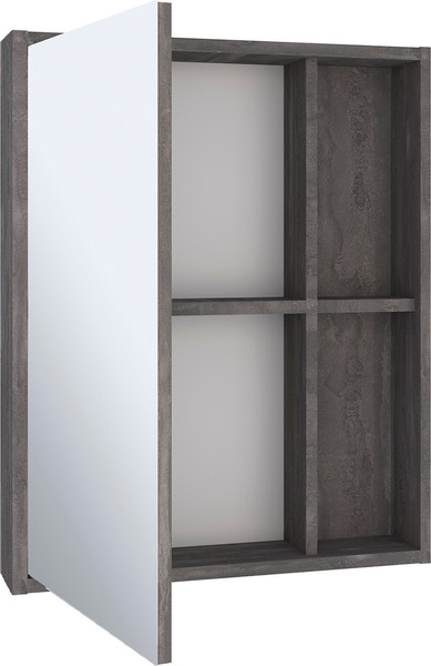 Изображение товара Шкаф с зеркалом для ванной Runo Эко 52 (железный камень)