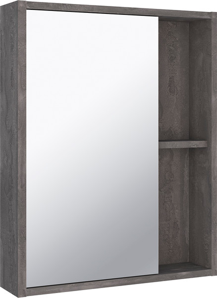 Изображение товара Шкаф с зеркалом для ванной Runo Эко 52 (железный камень)
