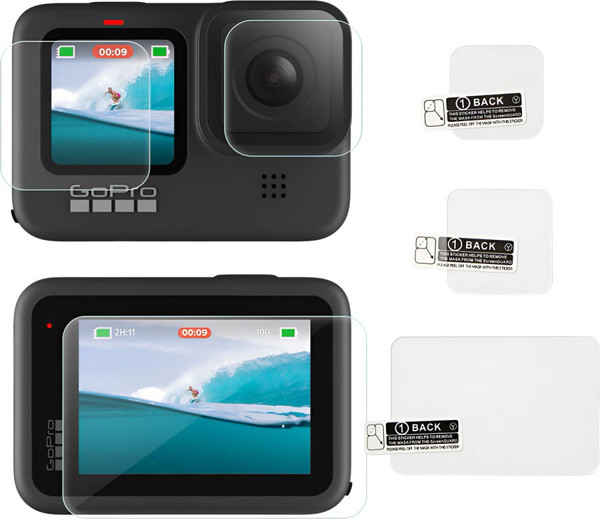 Изображение товара Комплект защитных стекол для камеры Zarrumi TG-910 для GoPro HERO12/11/10/9