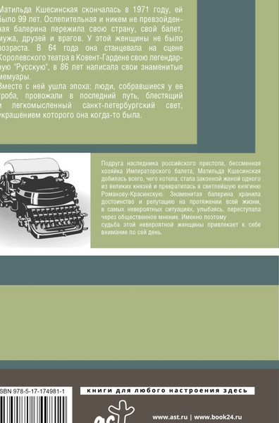 Изображение товара Книга АСТ Воспоминания, мягкая обложка (Кшесинская Матильда)