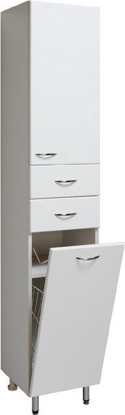 Изображение товара Шкаф-пенал для ванной Runo 30 правый с корзиной для белья (напольный)