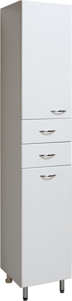 Изображение товара Шкаф-пенал для ванной Runo 40 левый с корзиной для белья (напольный)