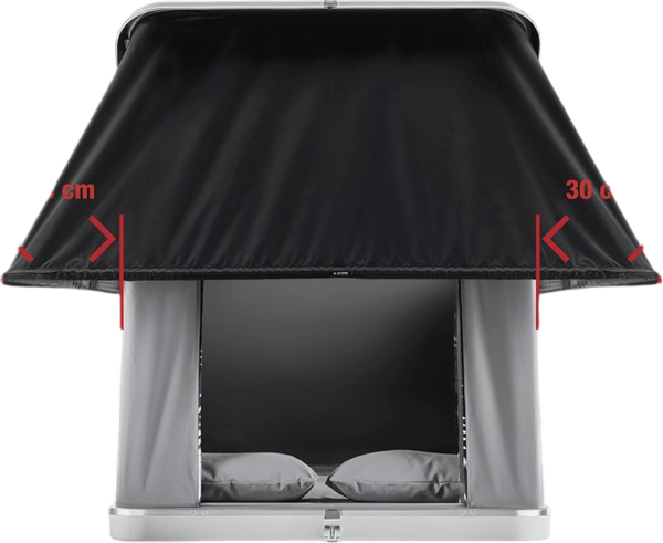 Изображение товара Палатка на крышу автомобиля Autohome Columbus Variant Small Gray X-Long / CVG/01-XL (серый)