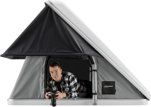 Изображение товара Палатка на крышу автомобиля Autohome Columbus Variant Small Gray X-Long / CVG/01-XL (серый)