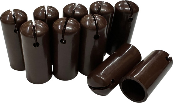Изображение товара Комплект для ремонта потолочных сушилок Comfort Alumin Group Колпачки на прут ф11мм (10шт, шоколадный)