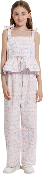 Изображение товара Комплект детской одежды Mark Formelle 397752 (р.158-80, розовые разводы на белом)