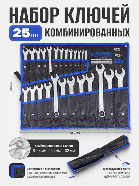 Изображение товара Набор ключей Forsage F-5261P Premium (61124)