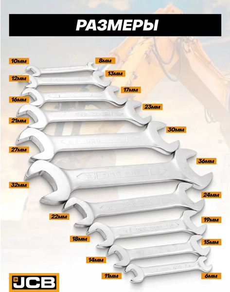 Изображение товара Набор ключей JCB 5103P (61295)