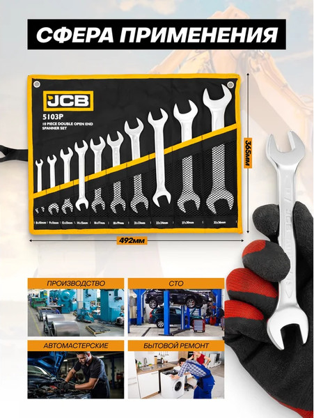 Изображение товара Набор ключей JCB 5103P (61295)