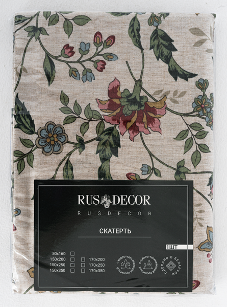 Изображение товара Скатерть Rusdecor Цветы (150x250)
