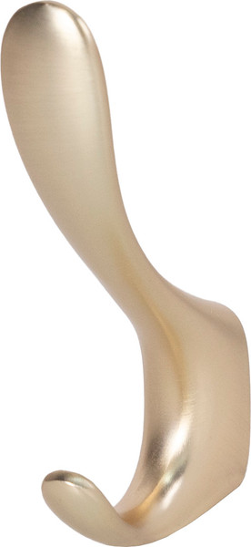 Изображение товара Крючок для одежды AKS Roma двухрожковый (брашированное золото)