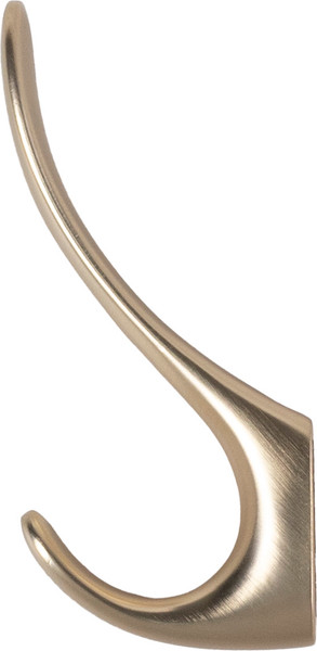 Изображение товара Крючок для одежды AKS Roma двухрожковый (брашированное золото)